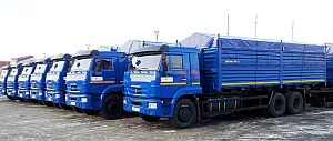 В Ростовскую и Саратовскую области будут отправлены 10 зерновых автопоездов на шасси КАМАЗ-65117