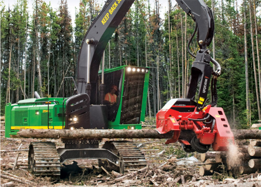 John Deere разработает комплекты для модернизации лесозаготовительной техники