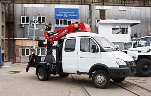 Предприятие Чайка-Сервис выпустил автовышку на базе ГАЗ-33023 Фермер
